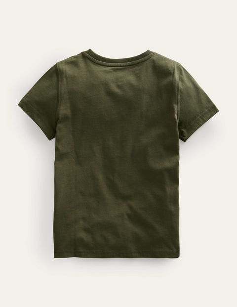 Graphic Volcanos | US Boden - Education Khaki Classic T-shirt