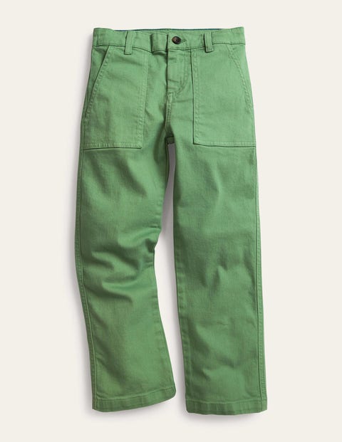 Relaxed Pocket Trousers Green Boys Boden