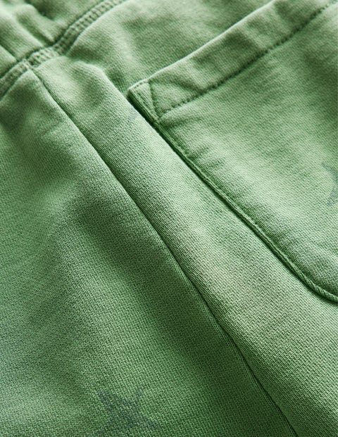 Printed Garment Dye Joggers - Safari Green Scribble Star | Boden US