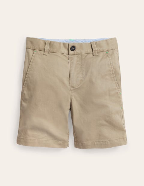 Johnnie B Kids' Authentic Wash Chino Short Classic Tan Boys Boden In Gold