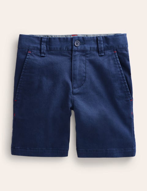 Mini Boden Kids' Authentic Wash Chino Short College Navy Boys Boden