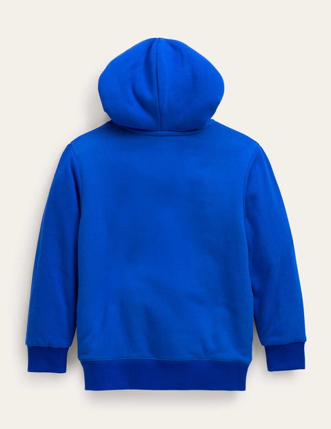 Shaggy-lined Shark Hoodie - Bluing Blue Shark | Boden US