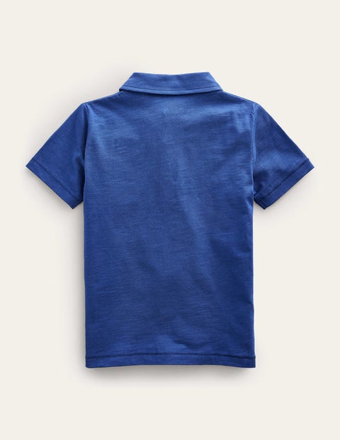 Slub Jersey Polo Shirt - Starboard Blue | Boden US