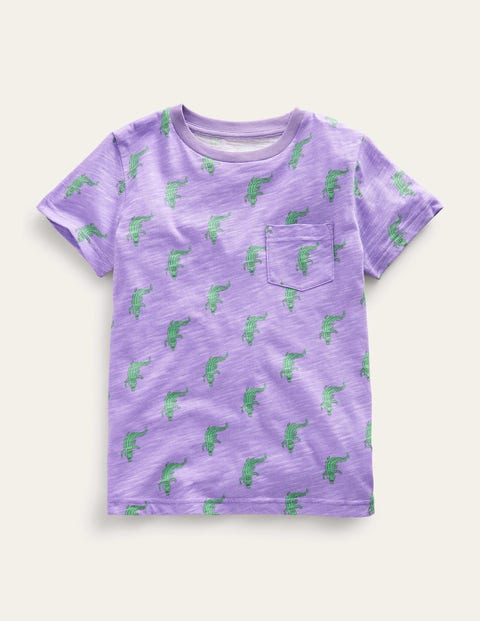 All-over Printed T-Shirt Purple Girls Boden