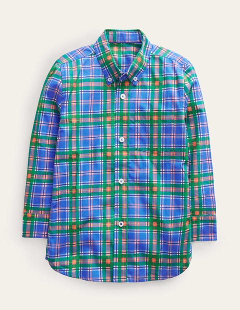 Cotton Shirt - Blue Check | Boden AU