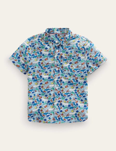 Cotton-Linen Shirt Multicouloured Boys Boden