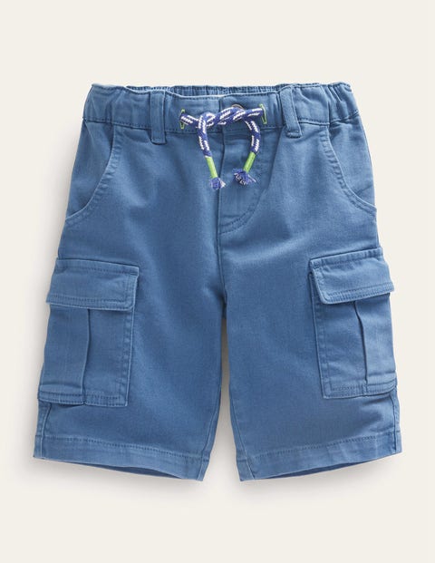 Garment Dye Cargo Shorts Blue Boys Boden