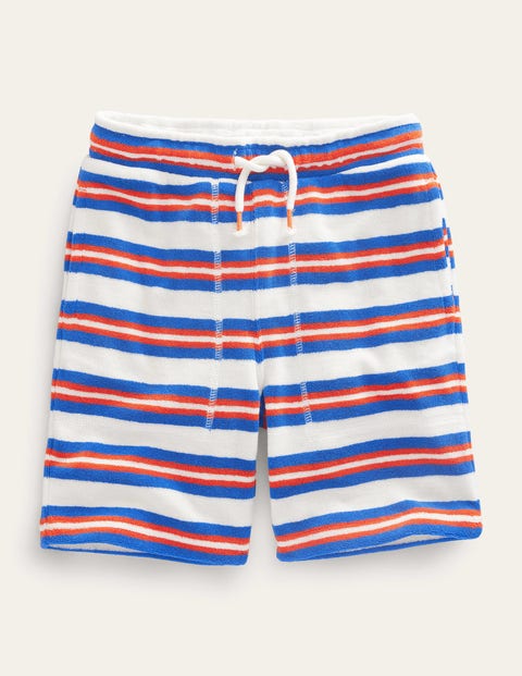 Towelling Sweat Shorts Blue Boys Boden