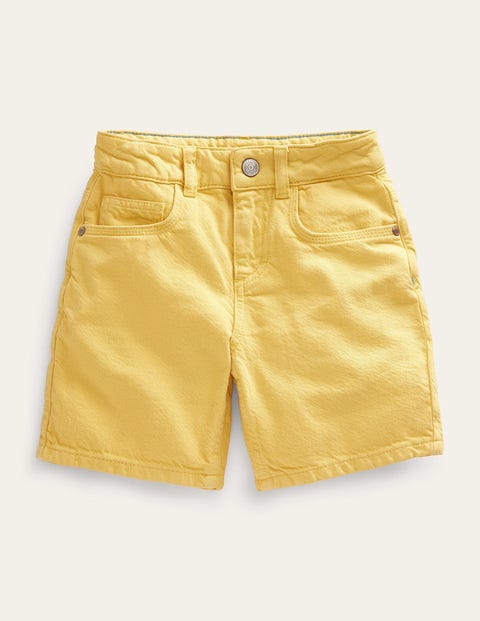 Relaxed Denim Shorts Yellow Boys Boden