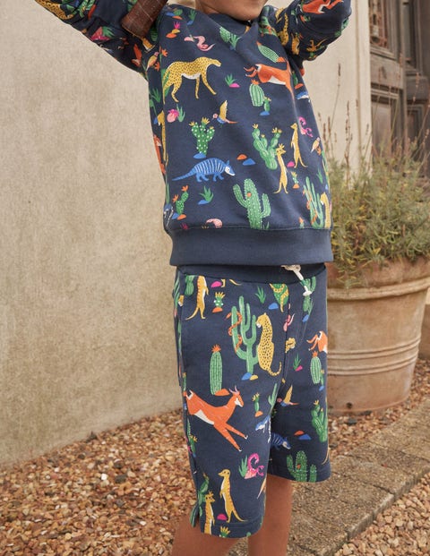 Printed Jersey Shorts - Multi Animals | Boden US