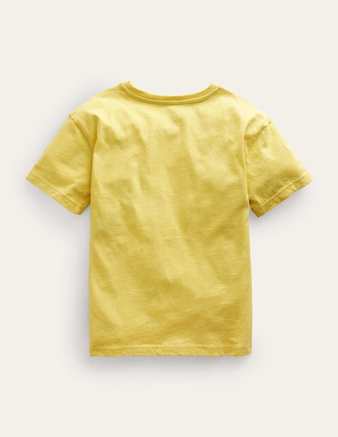 Lässiges Motiv-T-Shirt - Butterblumengelb, Dinosaurier | Boden DE