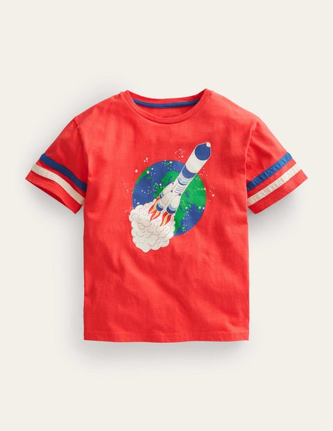 Relaxed Sporty T-shirt Red Girls Boden