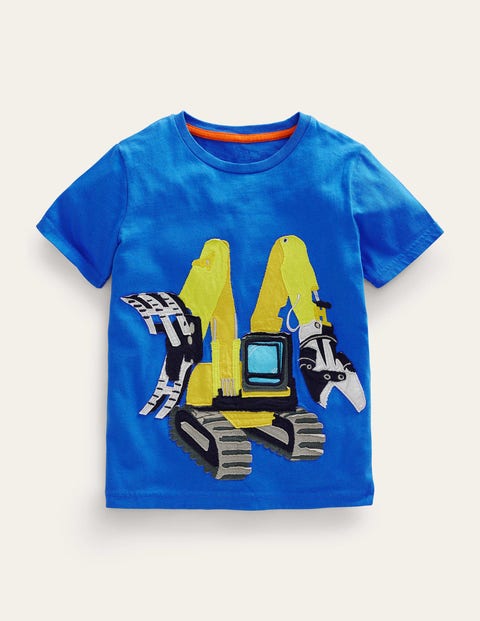 Applique T-shirt Blue Girls Boden