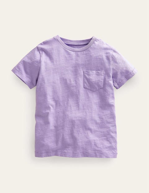 Washed Slub T-shirt Purple Girls Boden