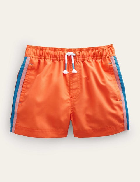 Sporty Stripe Short Orange Boys Boden