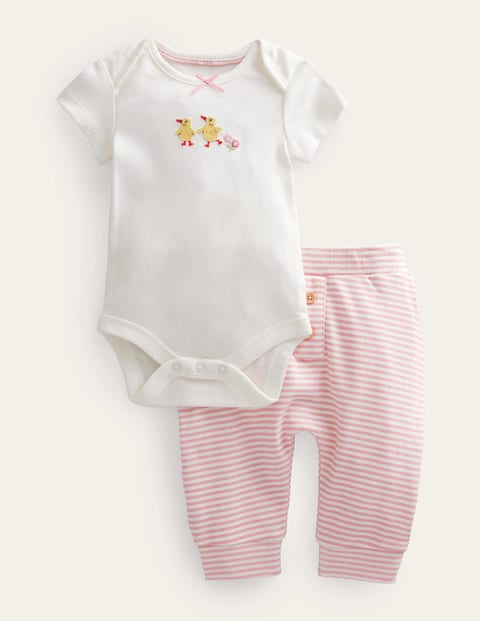 GOTS Body & Legging Set Ivory Girls Boden