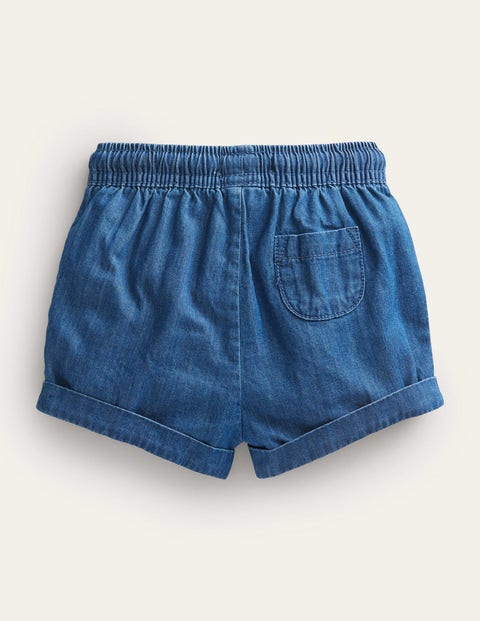 Woven Shorts - Mid Chambray | Boden US