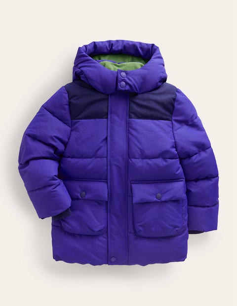 Lined Padded Winter Coat Blue Boys Boden