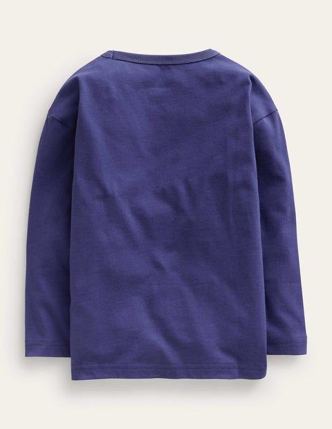 Printed Rock T shirt Starboard Blue Boden UK