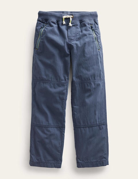 Cosy Lined Trousers Blue Boys Boden