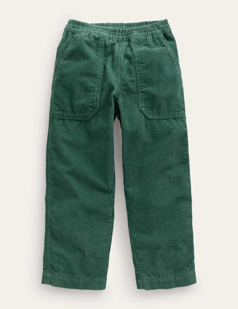 Chunky Pull-on Cord Trousers Green Boys Boden