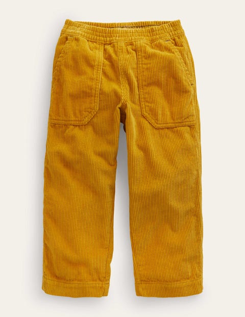 Mini Boden Kids' Chunky Pull-on Cord Trousers Brioche Boys Boden