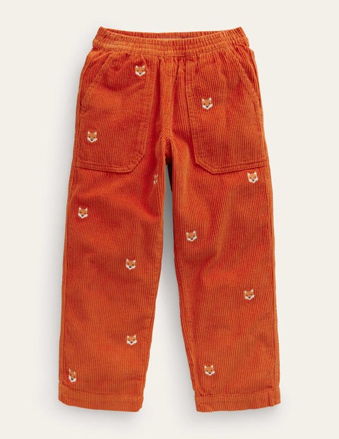 Embroidery Cord Chunky Pull-On Orange Girls Boden