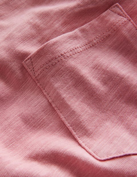 Stripe Mock Sleeve T-Shirt - Almond Pink Marl | Boden US