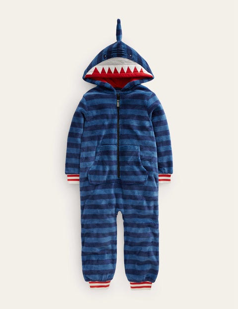 Combinaison molletonnée cosy - Requin bleu