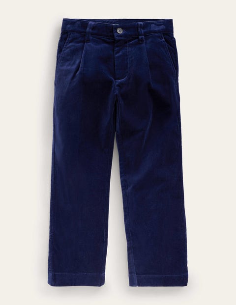 Pleated smart Trousers Blue Boys Boden