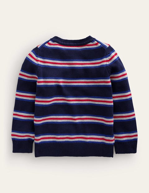 Sparkle Stripe Sweater - French Navy Stripe | Boden US