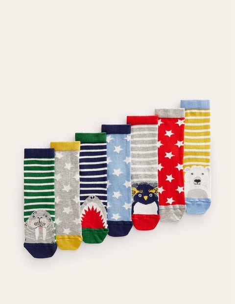 Socks 7 Pack Multicouloured Boys Boden