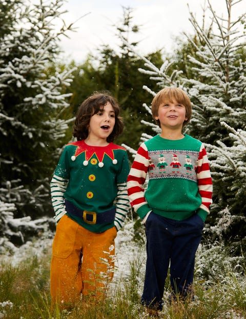 Boden children's christmas jumpers sale