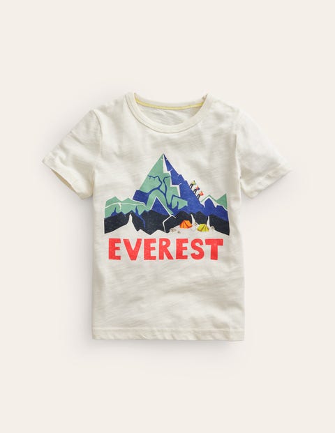 Everest T-shirt White Girls Boden