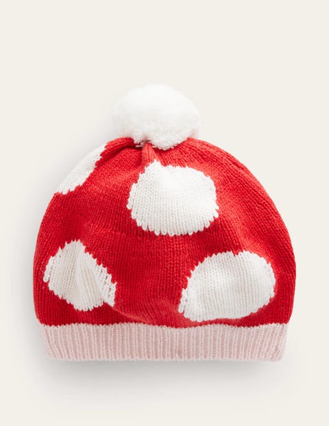 Knitted Beret Red Girls Boden