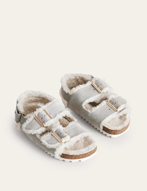 Sandales Mini Boden En Daim Marron - Taille UK 10 (EUR 28) - Enfant