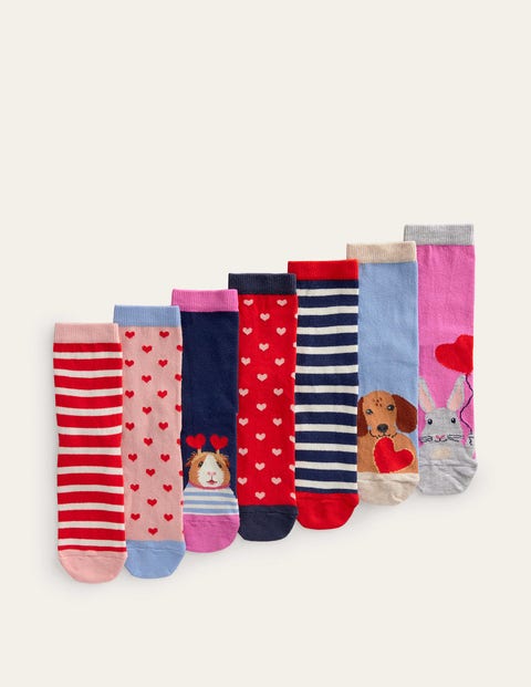 Socks 7 Pack Multi Girls Boden