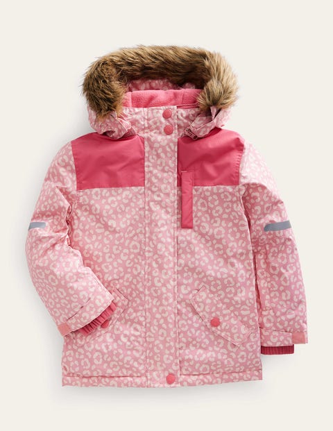 All-weather Waterproof Jacket Leopard Girls Boden