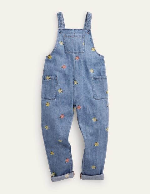 Relaxed Dungarees Blue Girls Boden