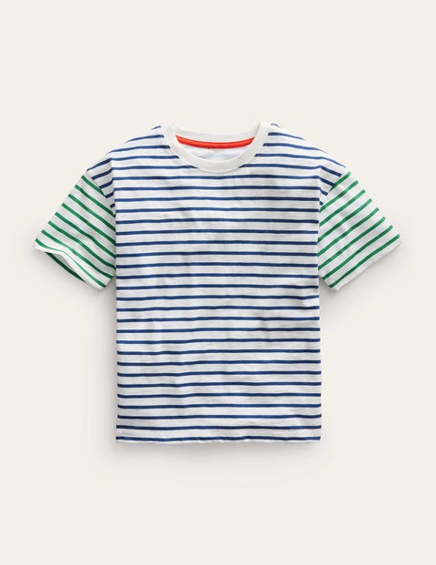 T-Shirt mit Puffärmeln und Applikation - Neptunblau, Kuchen | Boden AT