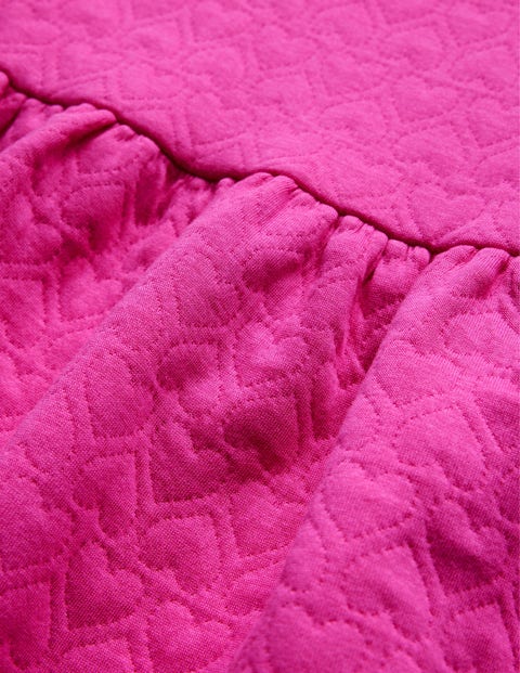 Heart Jacquard Sweat Dress - Phlox Pink | Boden UK