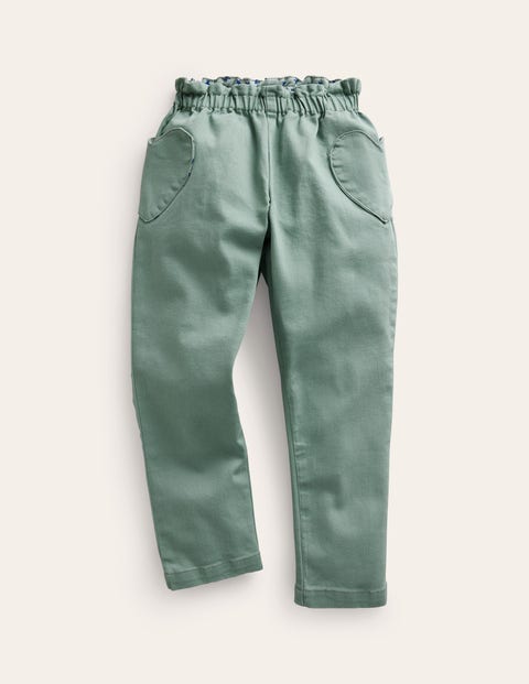 Pull-On Trousers Green Girls Boden