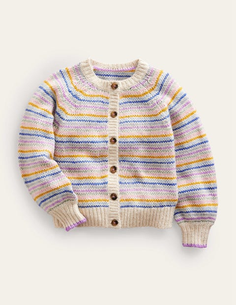 Blouson Stripe Cardigan Multi Girls Boden