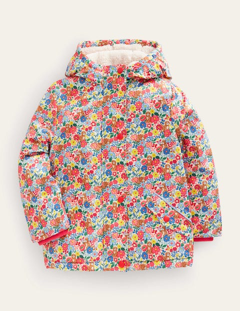 Sherpa-Lined Anorak Multicouloured Girls Boden