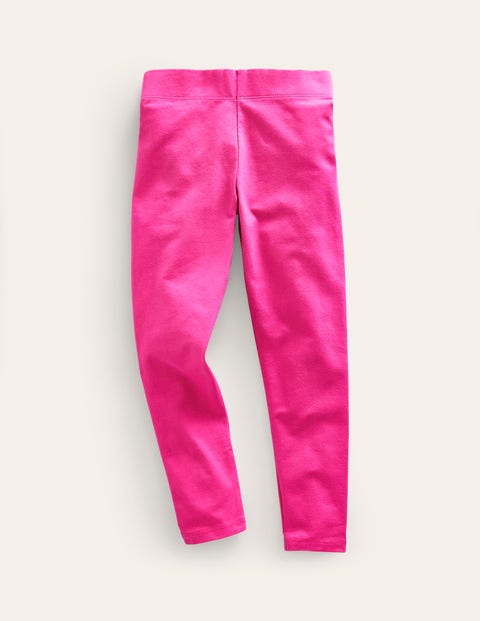 Fun Cosy Leggings - Mid Pink Foil Stars