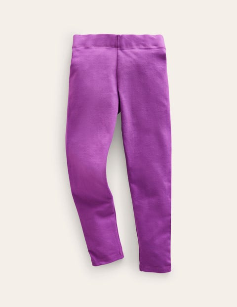 Mini Boden Kids' Plain Leggings Light Clover Purple Girls Boden