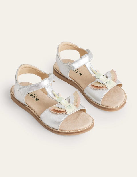 Fun Leather Sandals - Silver Pegasus |