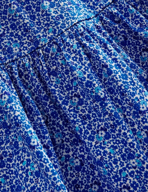 Tiered Jersey Maxi Dress - Cabana Blue Floral | Boden UK