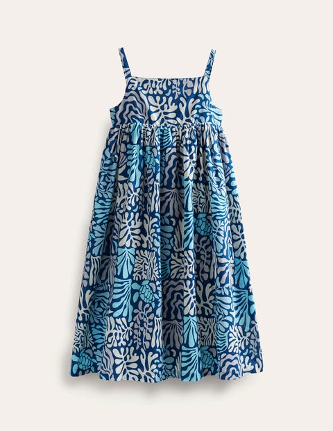 Strappy Midi Dress Starboard Coral Reef Boden US