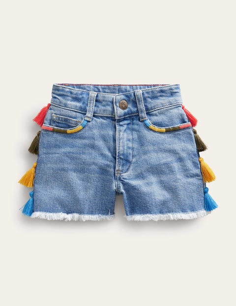 Tassle Denim Shorts Denim Girls Boden